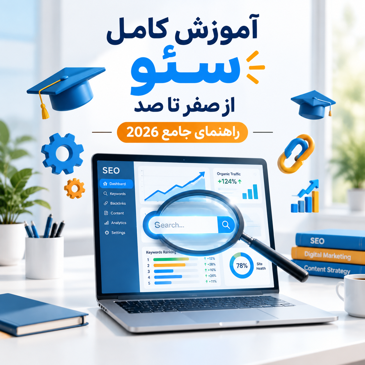 ‫آموزش کامل سئو از صفر تا صد | راهنمای جامع 2026